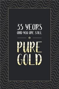 35th Birthday Notebook