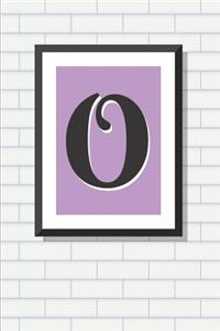 Initial O Personalized Blank Lined Journal Notebook