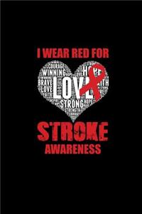 I Wear Red For Stroke Awareness