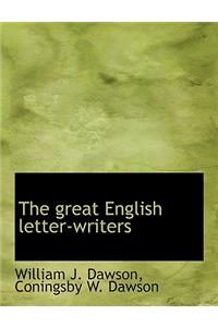 The Great English Letter-Writers