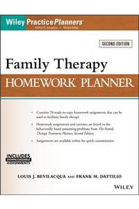 Family Therapy Homework Planner