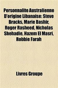 Personnalit Australienne D'Origine Libanaise