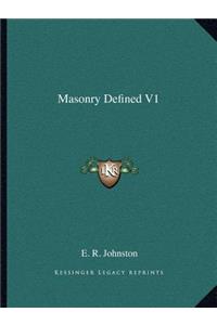 Masonry Defined V1