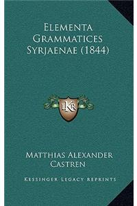 Elementa Grammatices Syrjaenae (1844)