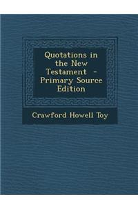 Quotations in the New Testament