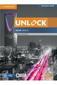 Unlock Basic Skills Teacher's Book with Downloadable Audio and Video and Presentation Plus