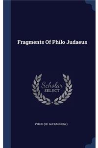 Fragments Of Philo Judaeus