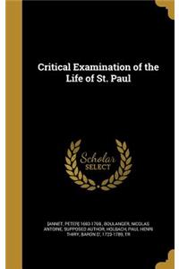 Critical Examination of the Life of St. Paul