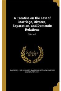 A Treatise on the Law of Marriage, Divorce, Separation, and Domestic Relations; Volume 3
