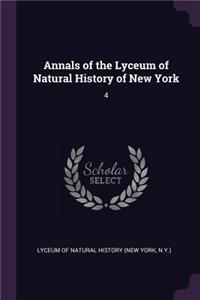 Annals of the Lyceum of Natural History of New York
