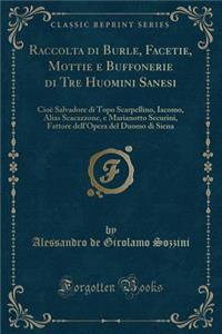 Raccolta Di Burle, Facetie, Mottie E Buffonerie Di Tre Huomini Sanesi: CioÃ¨ Salvadore Di Topo Scarpellino, Iacomo, Alias Scacazzone, E Marianotto Securini, Fattore Dell'opera del Duomo Di Siena (Classic Reprint)