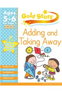 Gold Stars KS1 Adding and Taking Away Workbook Age 5-7