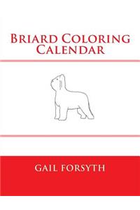 Briard Coloring Calendar