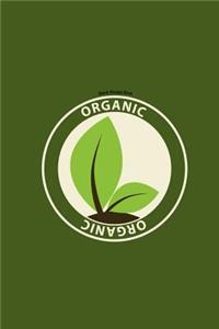 Blank Recipe Book: Organic