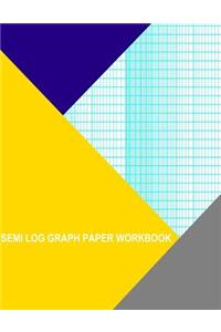 Semi Log Graph Paper Workbook: 31 Divisions (Long Axis) By 2 Cycle