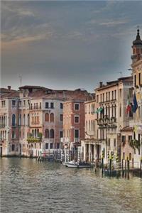 Ancient Buildings Along the Grand Canal in Venice Italy Journal