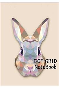 Dot Grid Notebook: Rabbit Design