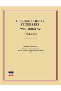 Dickson County, Tennessee, Will Book a
