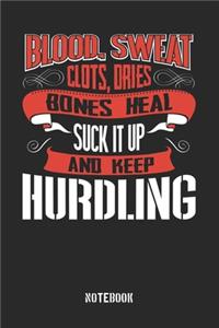 Blood Sweat clots dries. Shut up and keep Hurdling