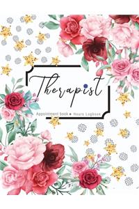 Therapist Appointment Book Hours Log