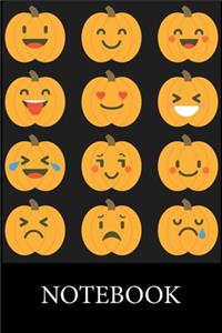 Pumpkins Emoji Notebook