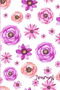 Floral Lined Journal