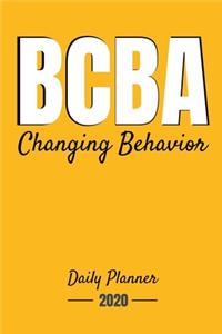 BCBA Changing Behavior Daily Planner 2020