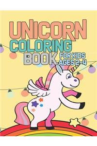 Unicorn Coloring Book for Kids Ages 2-4