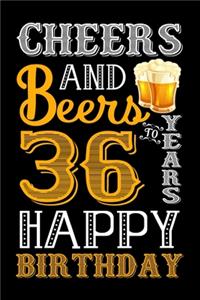 Cheers And Beers To 36 Years Happy Birthday