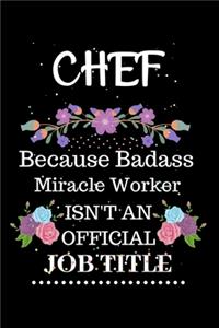 CHEF Because Badass Miracle Worker Isn't an Official Job Title