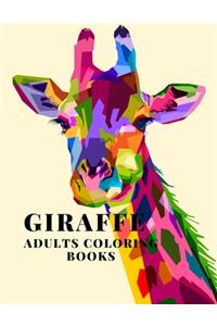 Giraffe adults coloring books