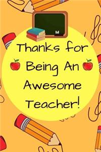 Thanks for Being an Awesome Teacher!