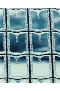 Winter Theme School Composition Book Icicle Display 130 Pages