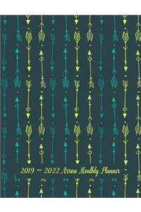2019 - 2022 Arrow Monthly Planner
