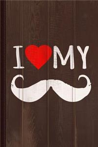 I Love My Moustache Journal Notebook