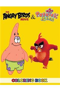 Angry Birds Movie and Patrick Star Coloring Book