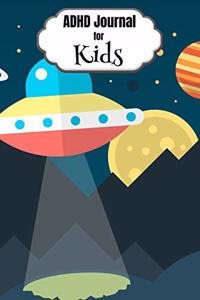 ADHD Journal for Kids - With Writing Prompts (Cover - Space 3)