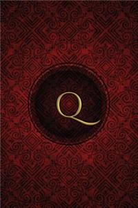 Monogram Q Blank Book