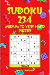 SUDOKU 234 Medium to Very Hard Puzzles