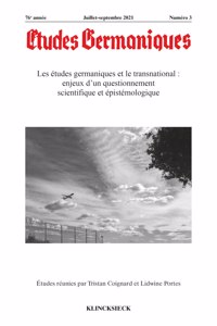 Etudes Germaniques - N3/2021