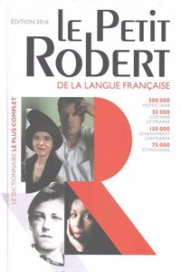 Petit Robert Langue Francaise 2016