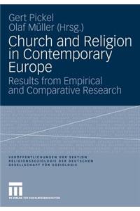 Church and Religion in Contemporary Europe