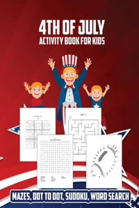 4th Of July Activity Book For Kids