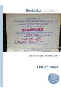 List of Iraqis