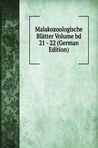 Malakozoologische Blatter Volume bd 21 - 22 (German Edition)