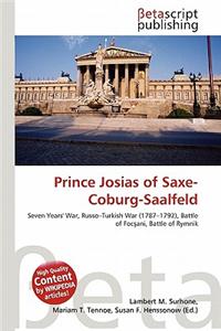 Prince Josias of Saxe-Coburg-Saalfeld