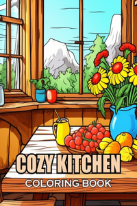 Cozy Kitchen Coloring Book