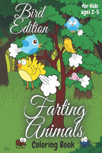 Farting Animals Coloring Book for Kids Ages 2-5 Bird Edition