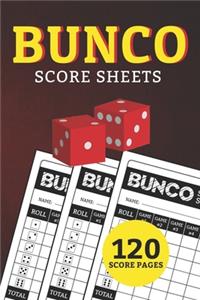 Bunco Score Sheets