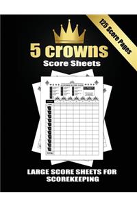5 Crowns Score Sheets